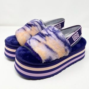 UGG Disco Marble Slide Sandals Violet Night Purple Size 9 US Women